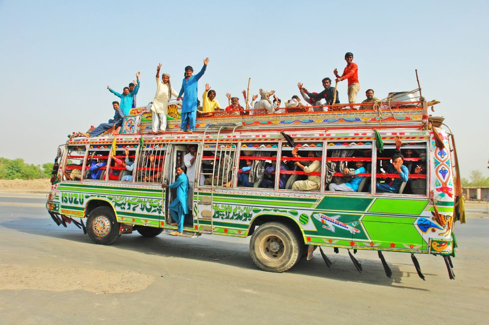 Kolorowy autobus - Wycieczka Pakistan